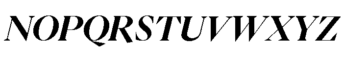 Eiko Italic 6 Font UPPERCASE