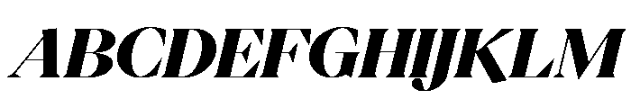 Eiko Italic 8 Font UPPERCASE