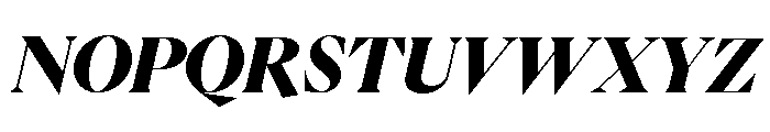 Eiko Italic 8 Font UPPERCASE