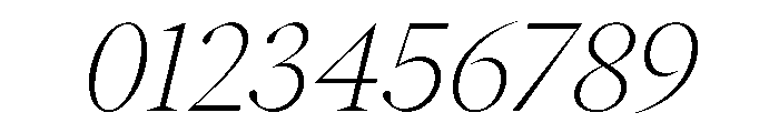 Eiko Italic Font OTHER CHARS