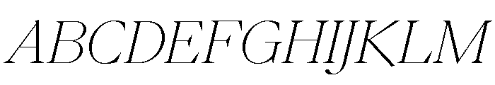 Eiko Italic Font UPPERCASE
