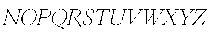 Eiko Italic Font UPPERCASE