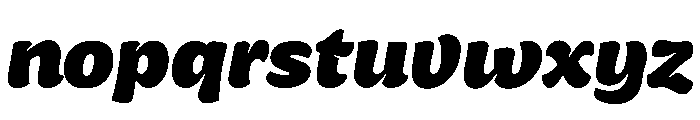 Ekamai Extra Bold Font LOWERCASE