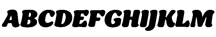 Ekamai Heavy Italic Font UPPERCASE