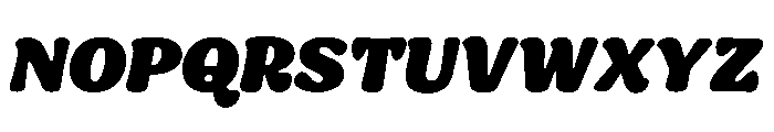Ekamai Heavy Italic Font UPPERCASE
