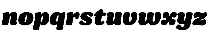 Ekamai Heavy Italic Font LOWERCASE