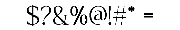 Ekegie Regular Font OTHER CHARS