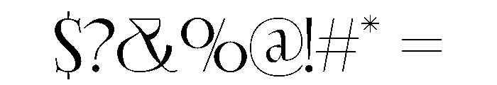 Ekgiero Regular Font OTHER CHARS