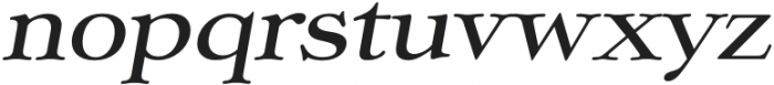 Ekorre Regular Italic otf (400) Font LOWERCASE