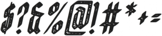 Eksellena Textured Italic otf (400) Font OTHER CHARS