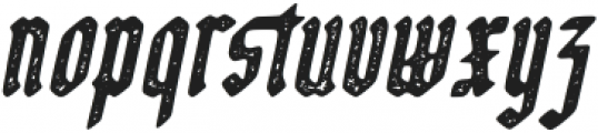 Eksellena Textured Italic otf (400) Font LOWERCASE