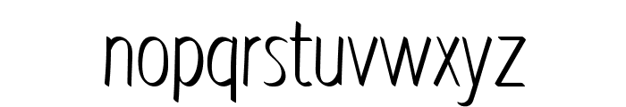 Eksel-CondensedRegular Font LOWERCASE