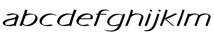 Eksel-ExtraexpandedItalic Font LOWERCASE
