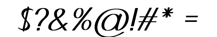 Eksel-Italic Font OTHER CHARS