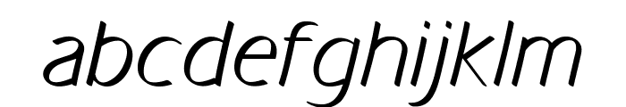 Eksel-Italic Font LOWERCASE