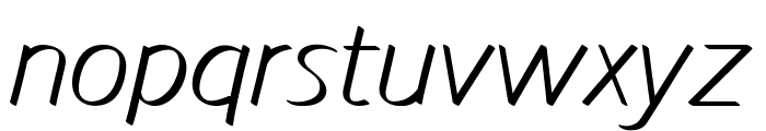 Eksel-Italic Font LOWERCASE