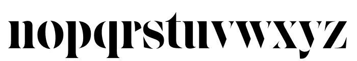 Eksell Display Stencil Font LOWERCASE