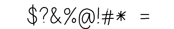 Eka's Handwriting Font OTHER CHARS
