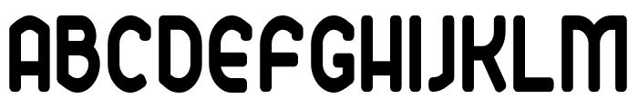 Ekela Round Bold Condensed Font LOWERCASE