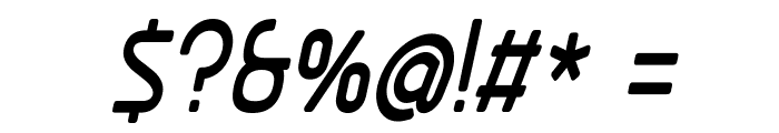 Ekela Round Condensed Italic Font OTHER CHARS