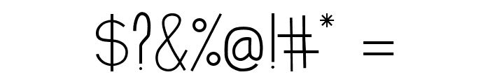 Eksotika Regular Font OTHER CHARS