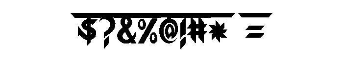 Ektomorf Font OTHER CHARS