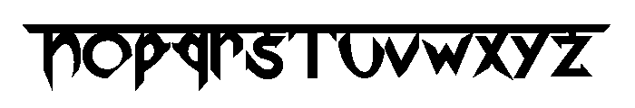 Ektomorf Font LOWERCASE