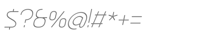 Ekela Rp Ultra Light Italic Font OTHER CHARS