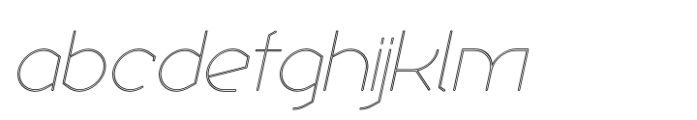 Ekela Rp Ultra Light Italic FONT