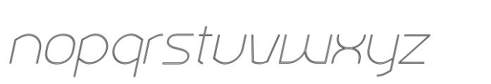 Ekela Rp Ultra Light Italic Font LOWERCASE