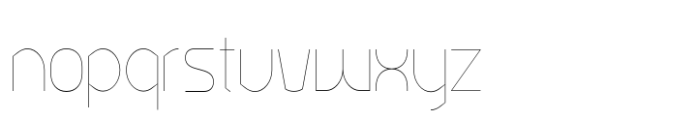 Ekela Thin Condensed Font LOWERCASE