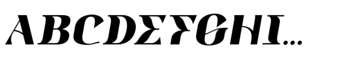 Ekelon Bold Slanted Font UPPERCASE