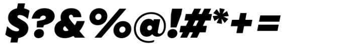 Ekster Black Italic Font OTHER CHARS