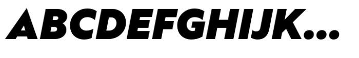 Ekster Black Italic Font UPPERCASE