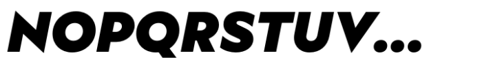 Ekster Black Italic Font UPPERCASE