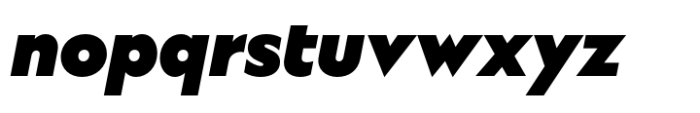 Ekster Black Italic Font LOWERCASE