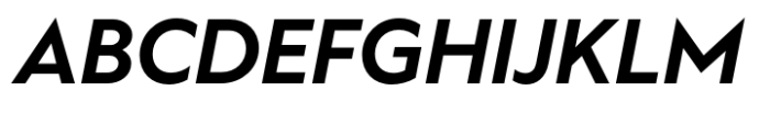 Ekster Bold Italic Font UPPERCASE