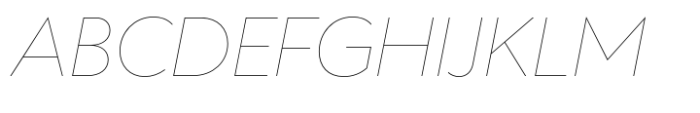 Ekster Hairline Italic Font UPPERCASE