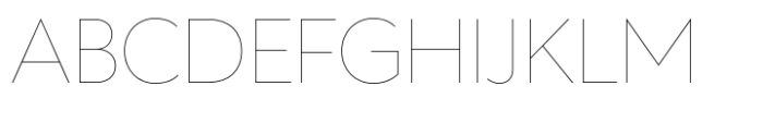 Ekster Hairline Font UPPERCASE