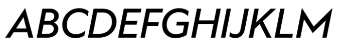 Ekster Medium Italic Font UPPERCASE
