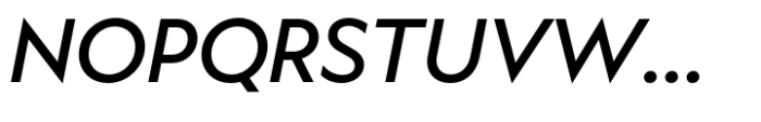 Ekster Medium Italic Font UPPERCASE