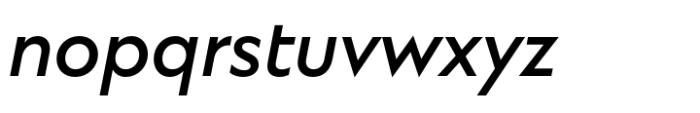 Ekster Medium Italic Font LOWERCASE