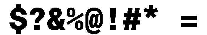 EKBaumerMono Black Font OTHER CHARS