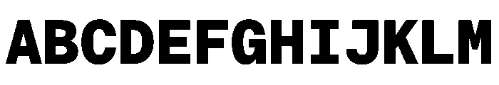 EKBaumerMono Black Font UPPERCASE
