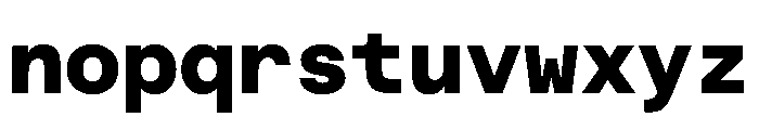 EKBaumerMono Black Font LOWERCASE