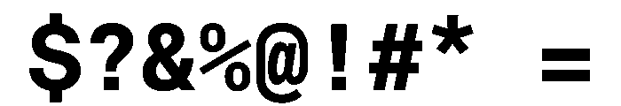 EKBaumerMono Bold Font OTHER CHARS