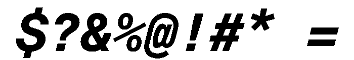 EKBaumerMono BoldItalic Font OTHER CHARS