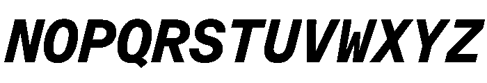 EKBaumerMono BoldItalic Font UPPERCASE