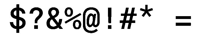 EKBaumerMono Medium Font OTHER CHARS