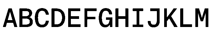 EKBaumerMono Medium Font UPPERCASE